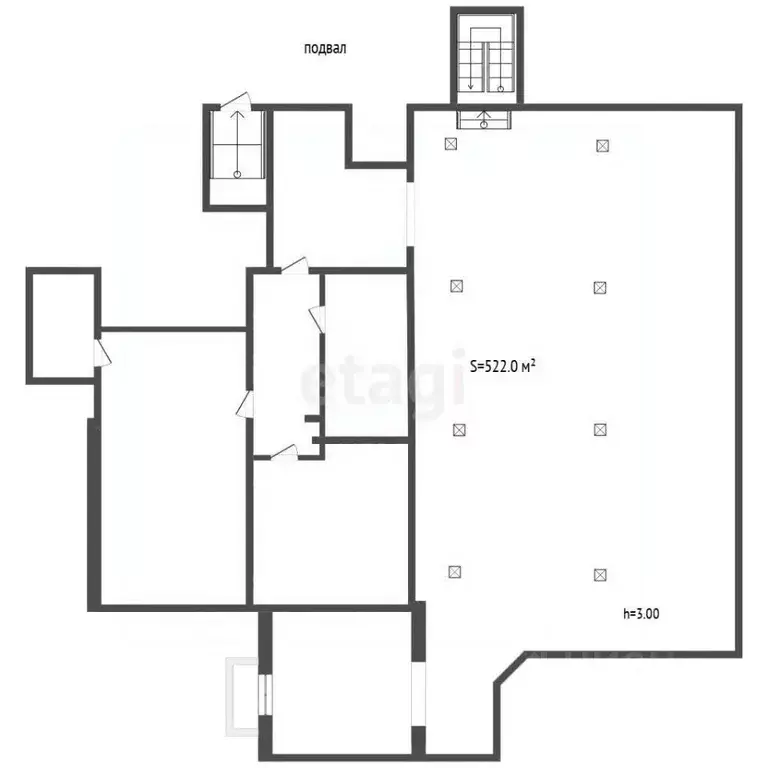 Помещение свободного назначения в Москва Чертановская ул., 50К2 (522 ... - Фото 2