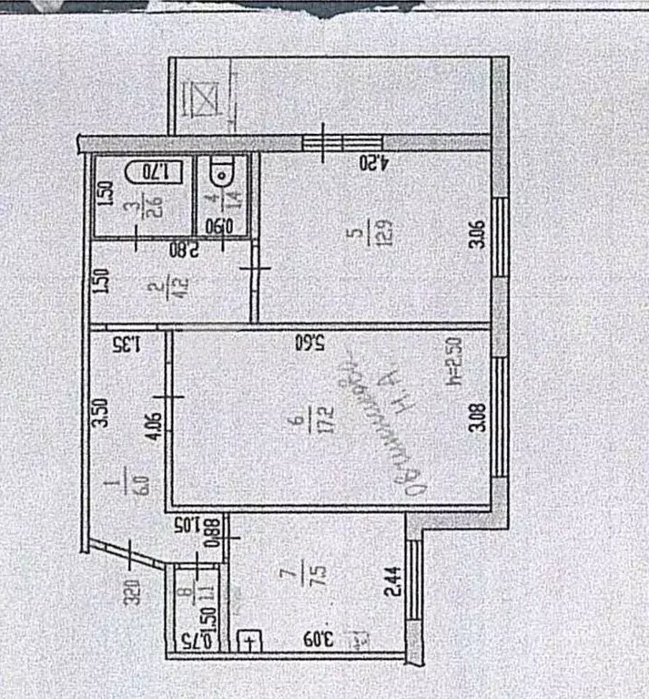 2-к кв. Алтайский край, Барнаул ул. Матросова, 12 (53.0 м) - Фото 2