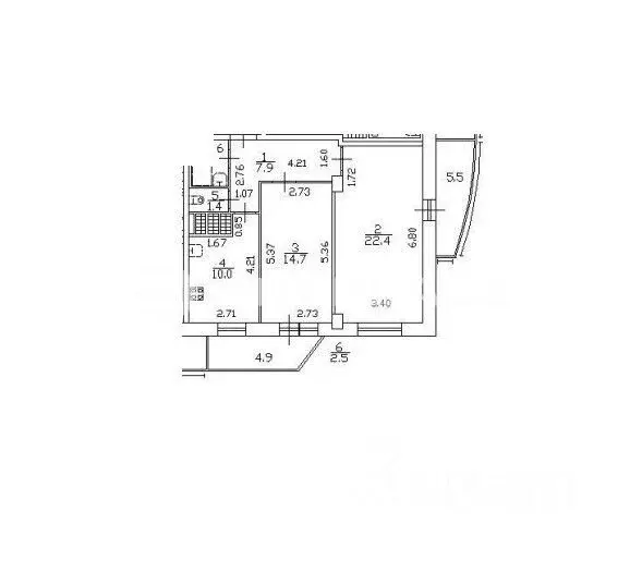 2-к кв. Санкт-Петербург просп. Королева, 63к2 (58.9 м) - Фото 2