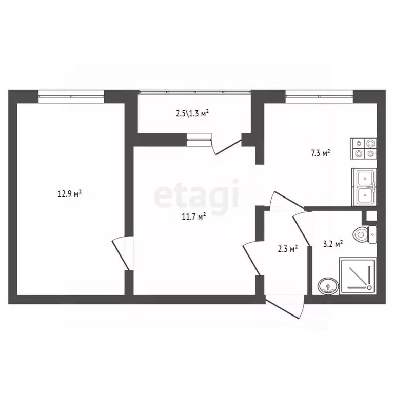 2-к кв. Санкт-Петербург ул. Чарушинская, 22к1 (37.4 м) - Фото 2