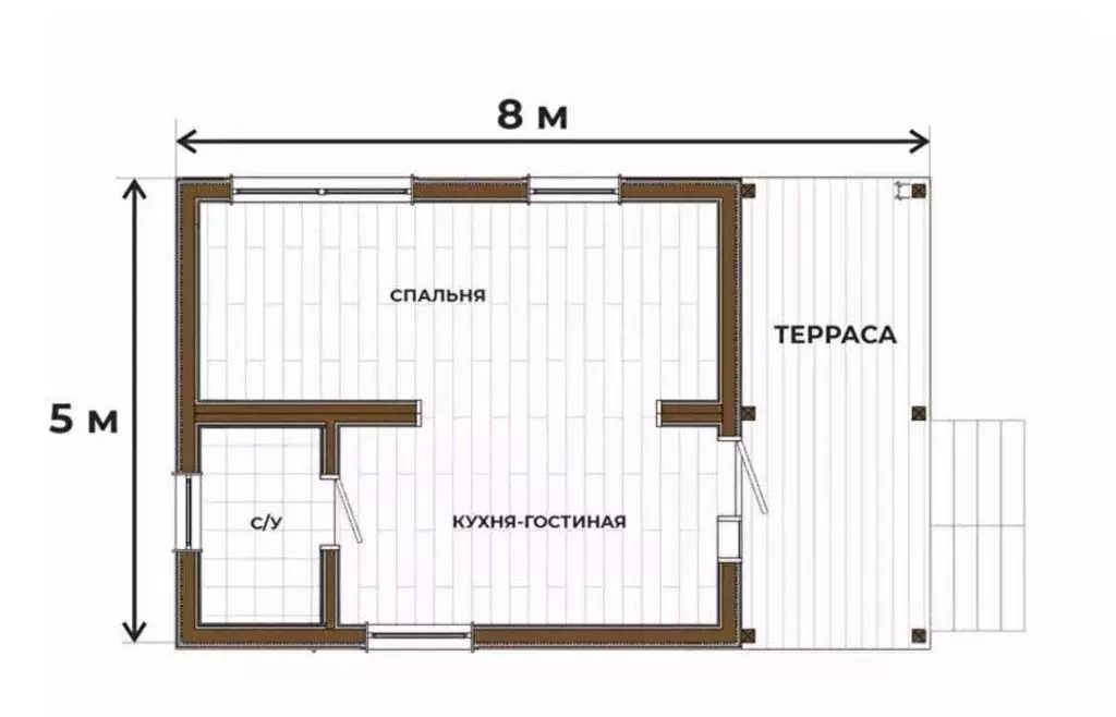 Дом в Пермский край, д. Большакино ул. Волшебная, 7 (40 м) - Фото 1