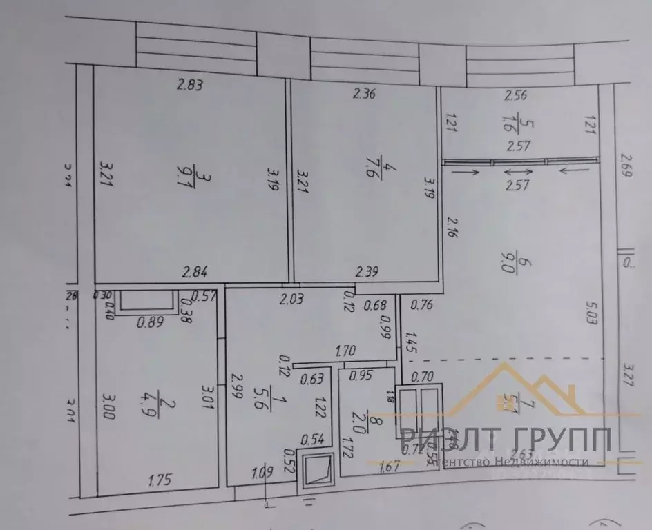 2-к кв. Татарстан, Лаишевский район, Столбищенское с/пос, с. Усады ул. ... - Фото 2