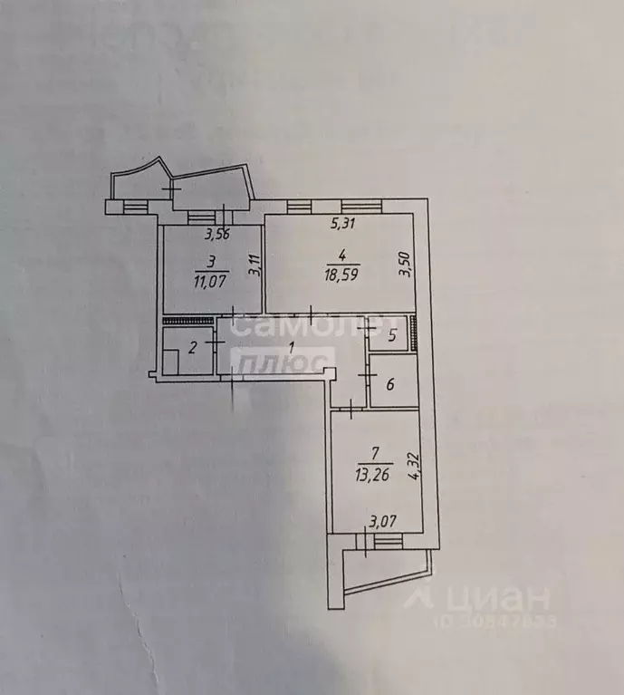 2-к кв. Белгородская область, Старый Оскол Дубрава мкр, 1 кв-л, 21 ... - Фото 1