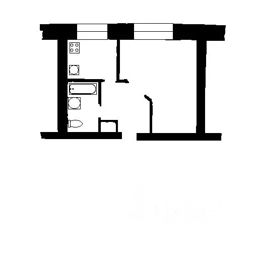 1-к кв. Севастополь ул. Флагманская, 8 (23.2 м) - Фото 2