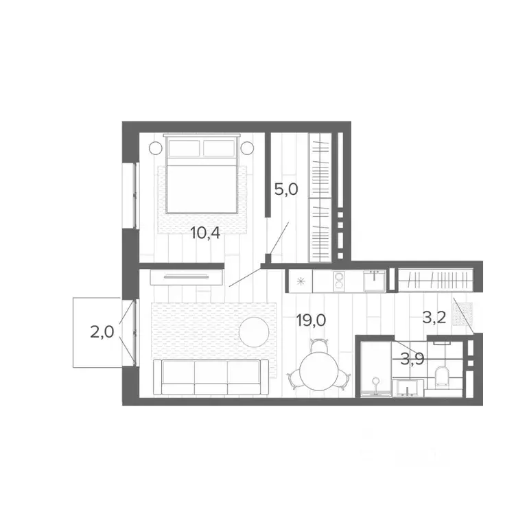 2-к кв. Алтайский край, Барнаул тракт Змеиногорский, 35Б (43.5 м) - Фото 0