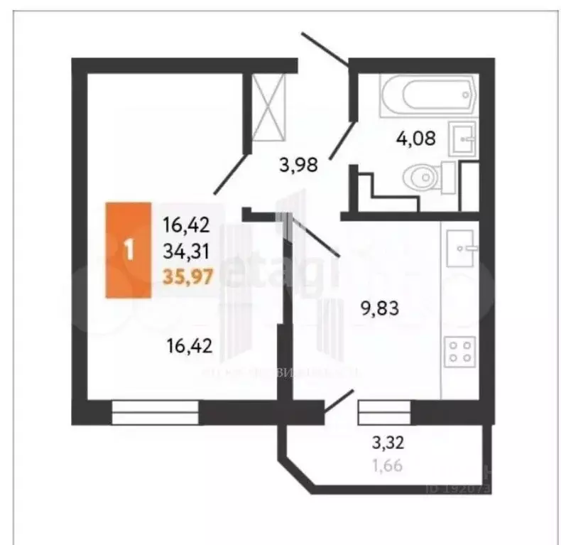 1-к кв. Краснодарский край, Новороссийск городской округ, с. Мысхако ... - Фото 2