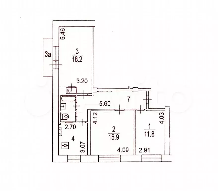 3-к. квартира, 70 м, 7/10 эт. - Фото 0