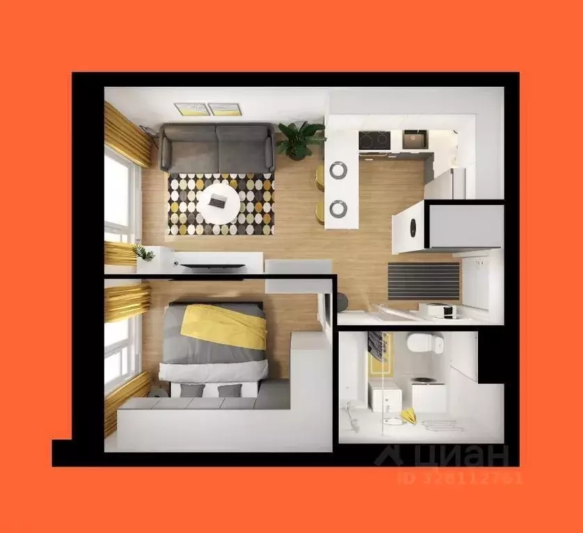 1-к кв. Москва Амурская ул., 2к2 (31.8 м) - Фото 1