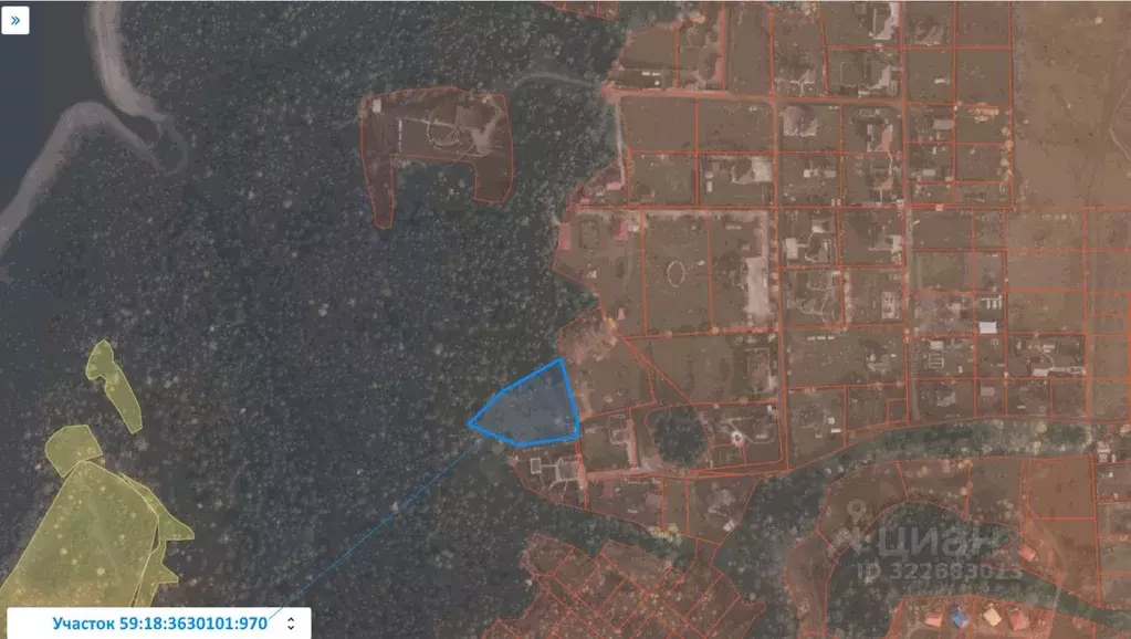 Участок в Пермский край, Добрянский муниципальный округ, д. Залесная  ... - Фото 1