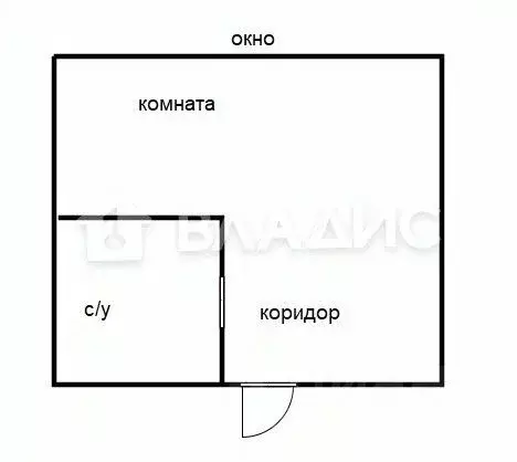 Студия Приморский край, Уссурийск Октябрьская ул., 179 (22.0 м) - Фото 1