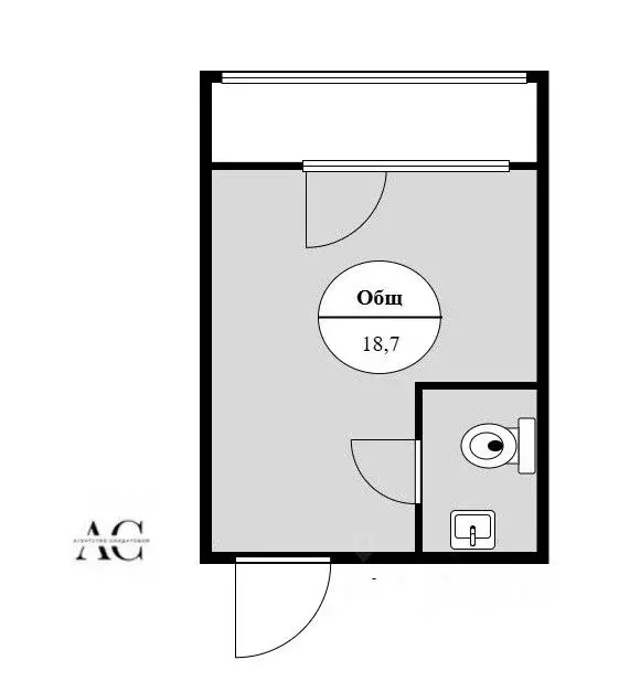 Студия Свердловская область, Екатеринбург Уктус жилрайон, Светлый мкр, ... - Фото 2