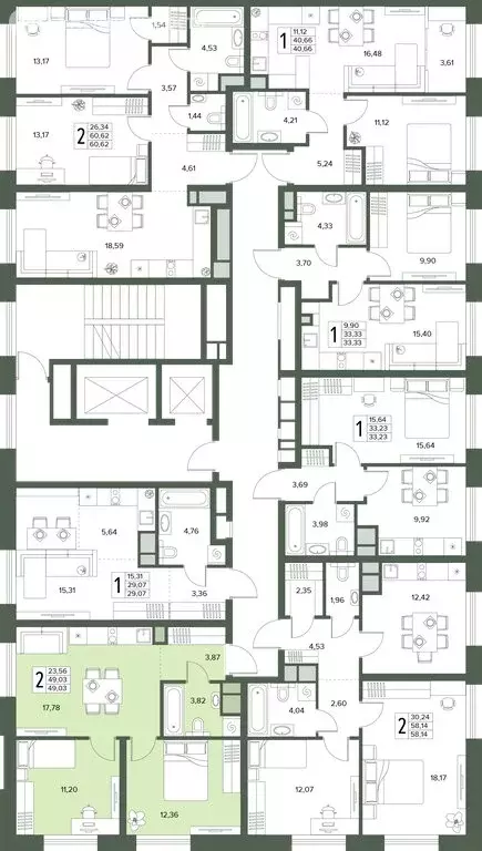 2-комнатная квартира: Московская область, Серпухов (49.03 м) - Фото 2