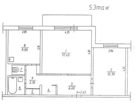 2-комнатная квартира: Прокопьевск, улица Есенина, 4 (52.8 м) - Фото 0
