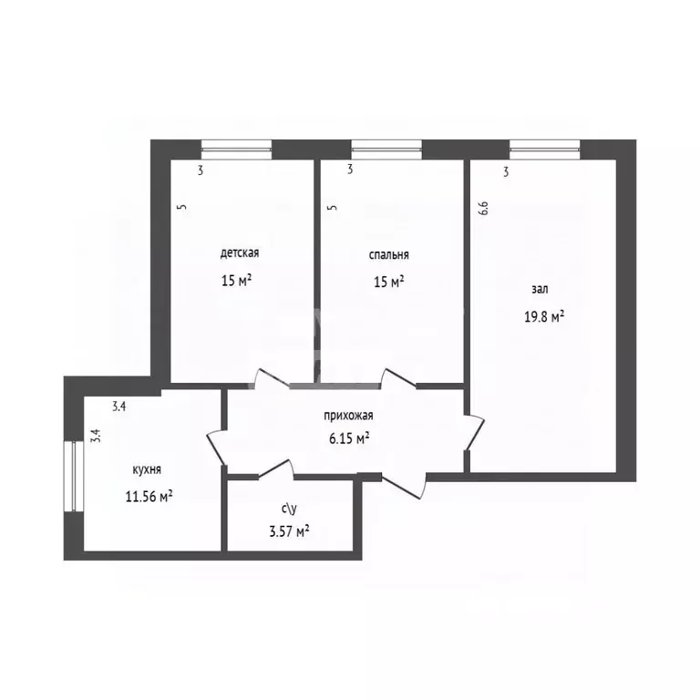 3-к кв. Дагестан, Дербент Строительная ул., 3 (71.0 м) - Фото 2