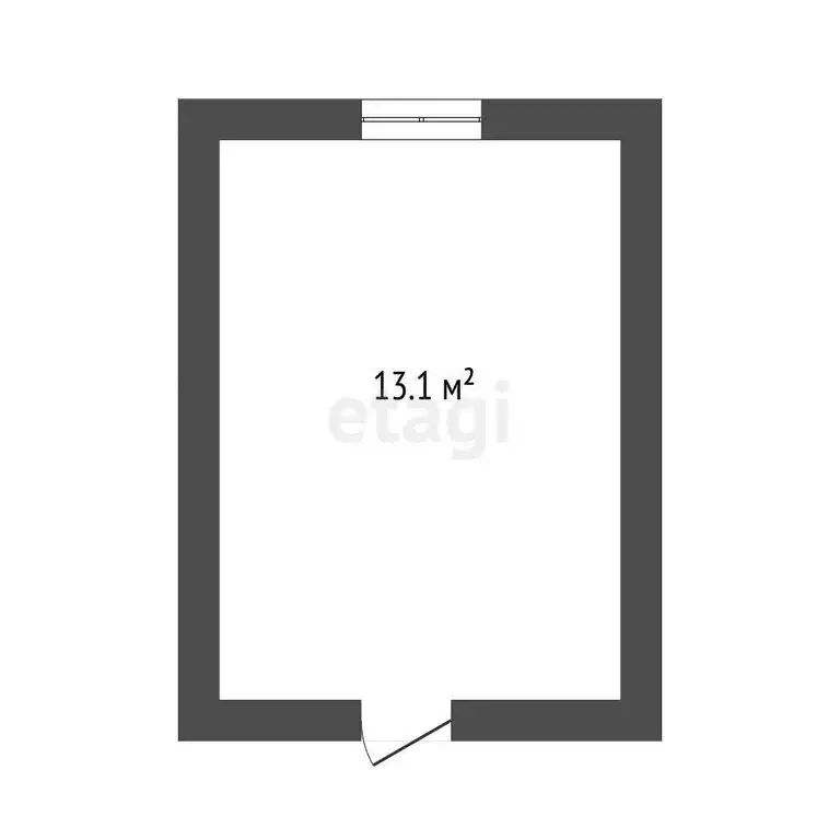 1к в -комнатной квартире (13.1 м) - Фото 1