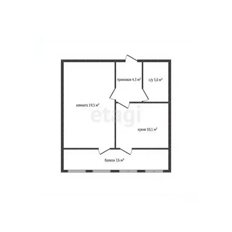 1-к кв. Краснодарский край, Новороссийск ул. Мурата Ахеджака, 21к1 ... - Фото 1