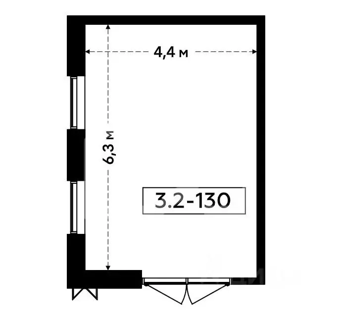 Торговая площадь в Москва БК Прокшино тер., 3 (28 м) - Фото 2