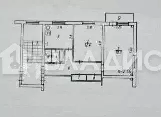 2-к. квартира, 52,7 м, 2/2 эт. - Фото 0