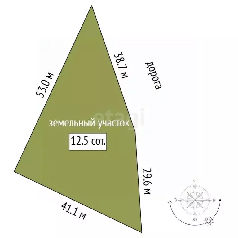 Участок в Тюменская область, Тюменский муниципальный округ, д. ... - Фото 2