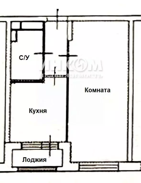 1-к кв. Москва ул. Ивана Франко, 20к1 (34.6 м) - Фото 2