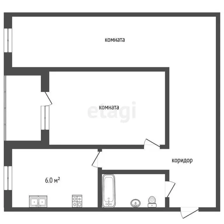 2-комнатная квартира: Люберцы, Красногорская улица, 25 (44.4 м) - Фото 0