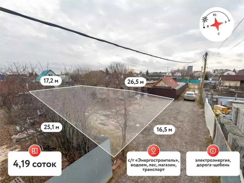 Участок в Тюмень, садоводческое некоммерческое товарищество ... - Фото 2