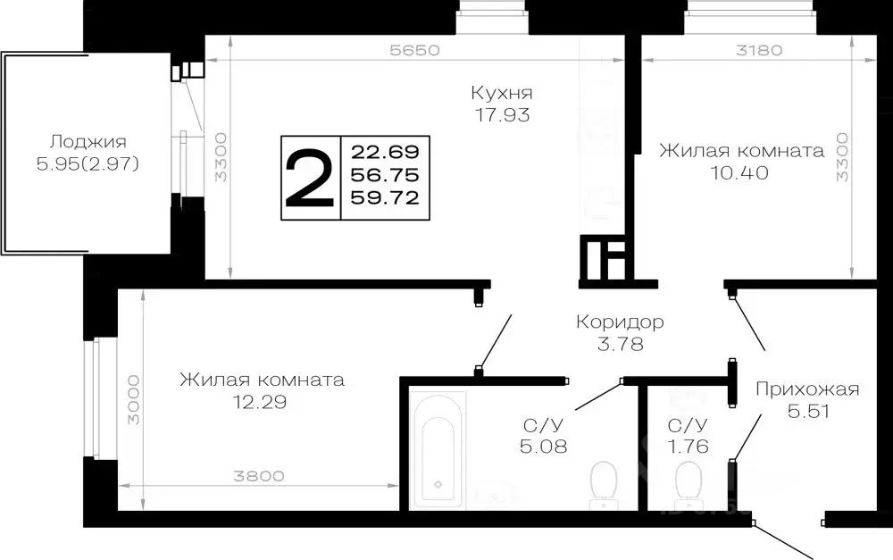 2-к кв. Краснодарский край, Анапа муниципальный округ, Нижняя ... - Фото 1