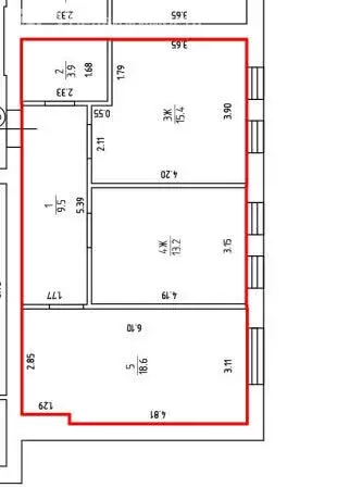 2-комнатная квартира: Зеленоградск, Донская улица, 46 (60.6 м) - Фото 1