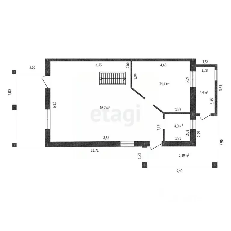 Таунхаус в Башкортостан, Уфа Волжская ул., 30Б (129 м) - Фото 1