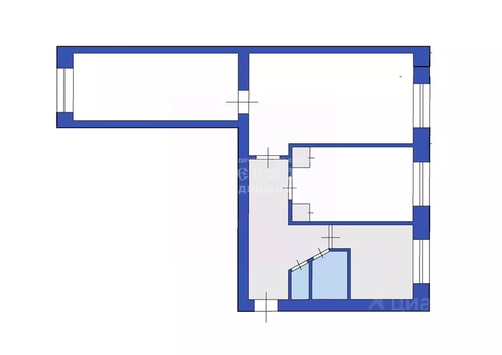 3-к кв. Кемеровская область, Кемерово Инициативная ул., 81А (58.0 м) - Фото 2