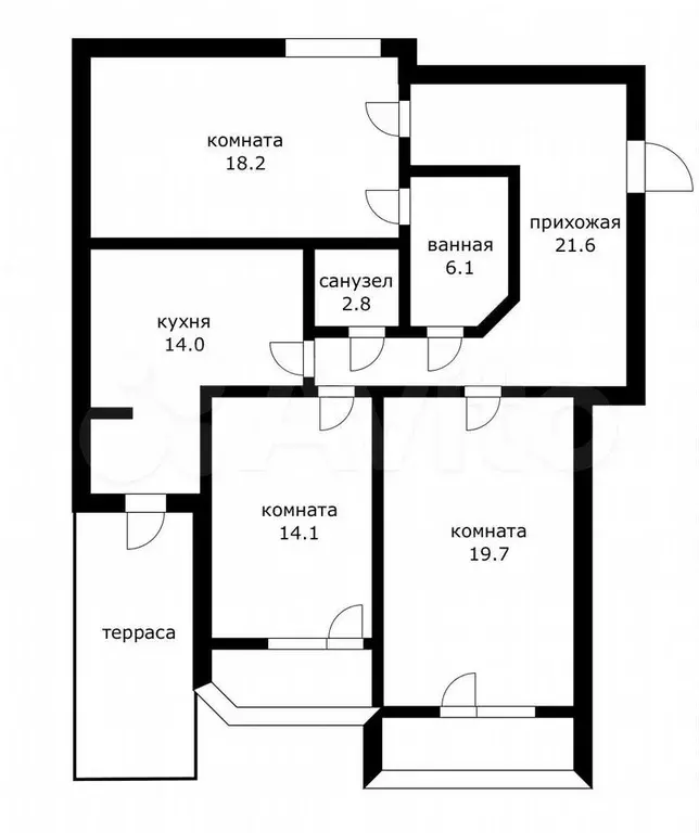 3-к. квартира, 110 м, 2/17 эт. - Фото 0
