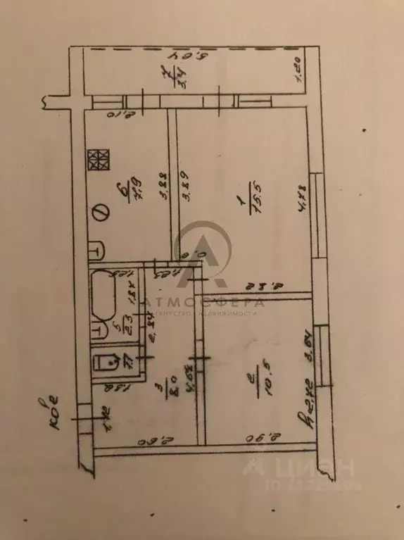 2-к кв. Краснодарский край, Хадыженск Апшеронский район, Профсоюзная ... - Фото 2