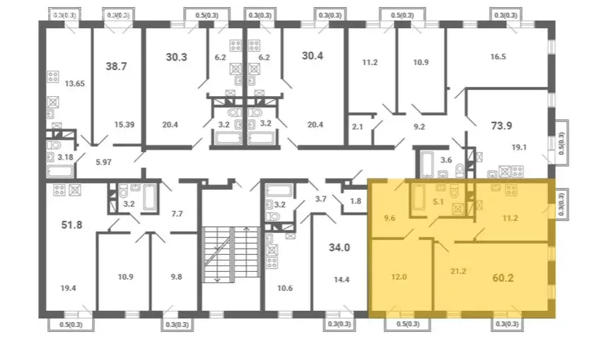 2-комнатная квартира: посёлок Мещерино, микрорайон Южные Горки, 4-й ... - Фото 1