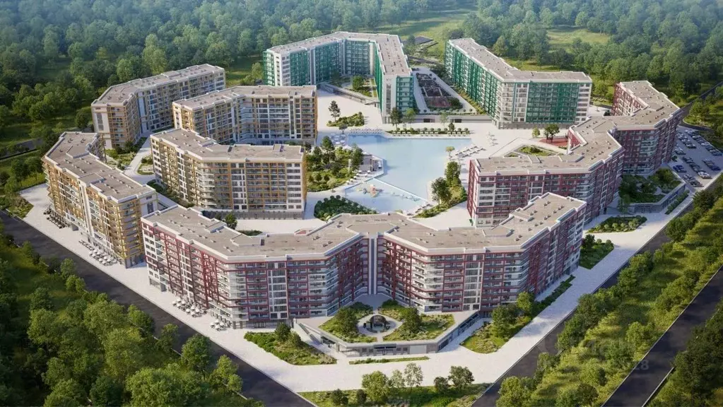 2-к кв. Краснодарский край, Анапа Мореград жилой комплекс (45.4 м) - Фото 1