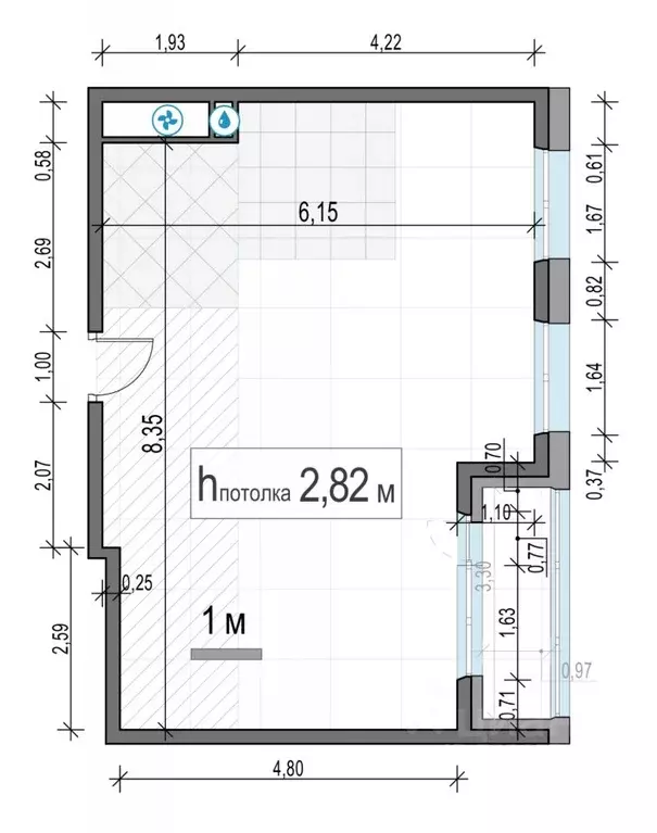 2-к кв. Москва Филатов Луг жилой комплекс, к6 (48.6 м) - Фото 1