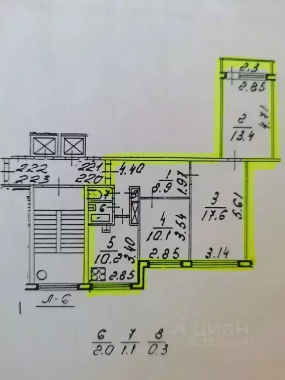 3-к кв. Санкт-Петербург просп. Испытателей, 15К1 (63.6 м) - Фото 2