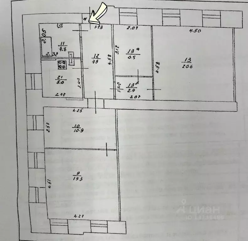 Комната Кировская область, Киров ул. Набережная Грина, 19 (30.2 м) - Фото 1