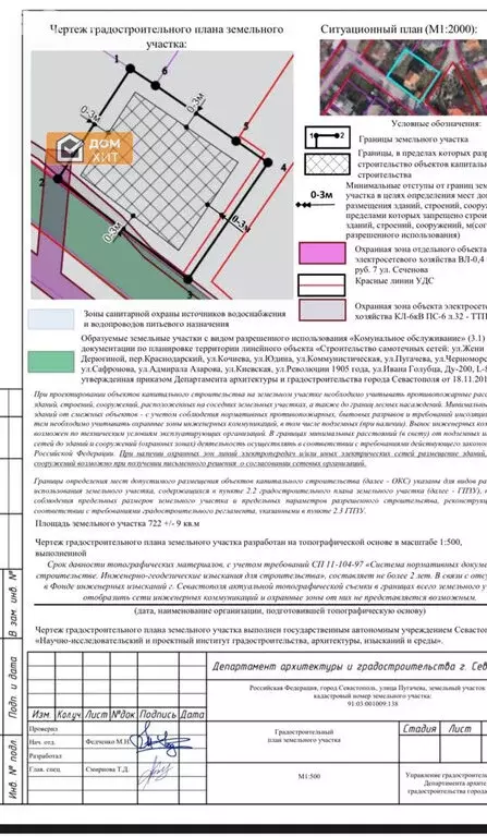 Участок в Севастополь, улица Пугачёва, 20 (7.2 м) - Фото 0