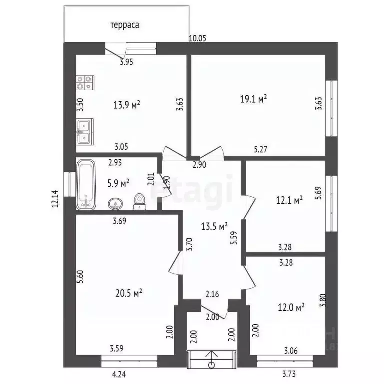 Дом в Ростовская область, Батайск ул. Павлика Морозова (100 м) - Фото 1