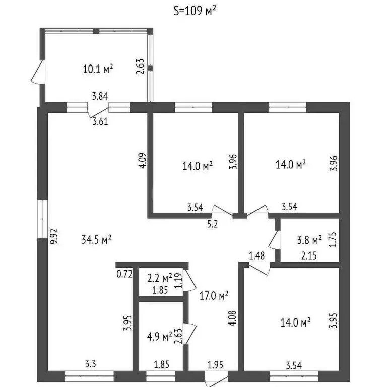Дом в Ялуторовск, улица Филиппова (94 м) - Фото 1
