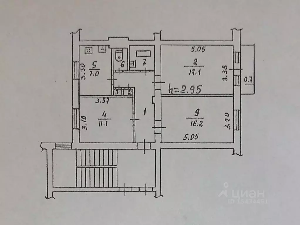 Комната Псковская область, Псков ул. Герцена, 8 (16.2 м) - Фото 2