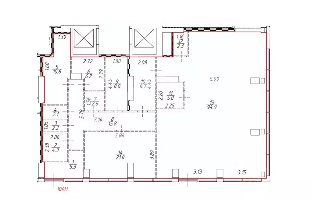 Торговая площадь в Москва Летниковская ул., 11/10С26 (88 м) - Фото 2