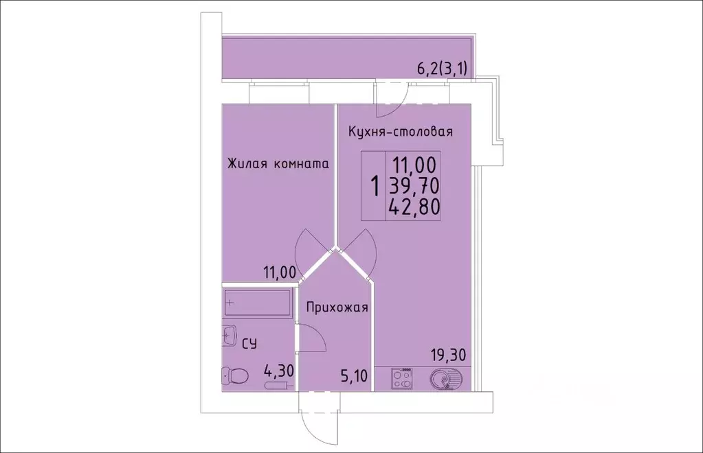 1-к кв. Кировская область, Киров ул. Красной Звезды (42.8 м) - Фото 0