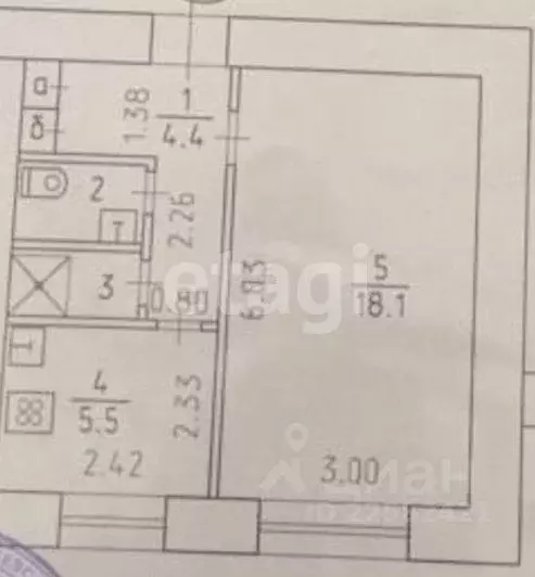 1-к кв. Удмуртия, Ижевск ул. Карла Маркса, 316 (32.0 м) - Фото 2
