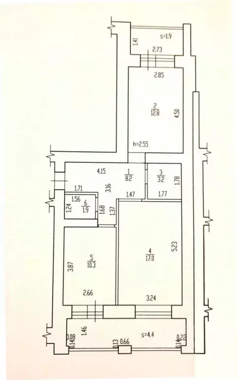 2-к кв. Брянская область, Брянск ул. Евдокимова, 8 (60.0 м) - Фото 1