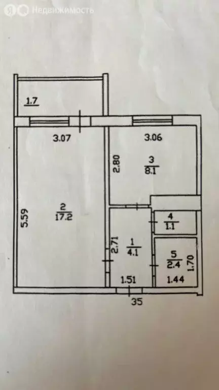1-комнатная квартира: Киров, улица Ленина, 188к4 (33 м) - Фото 1