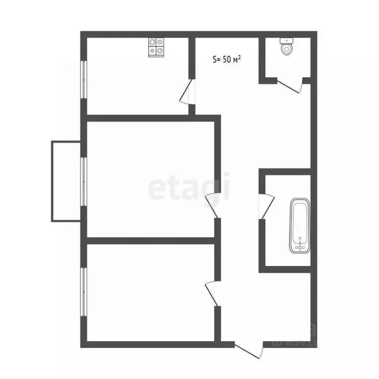 2-к кв. Тульская область, Тула просп. Ленина, 103 (50.0 м) - Фото 2