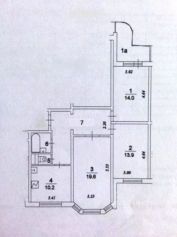 3-к кв. Москва ул. Горчакова, 1К2 (74.4 м) - Фото 2
