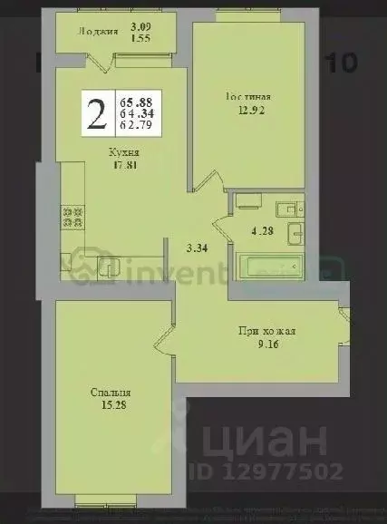 1-к кв. Калининградская область, Калининград Минусинская ул., 5 (64.34 ... - Фото 1