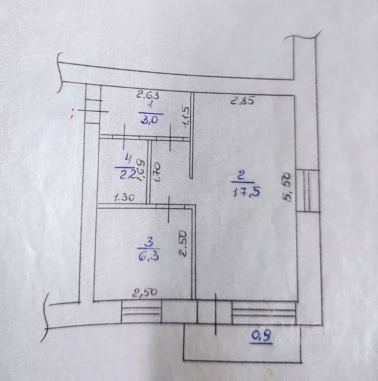 1-к кв. Самарская область, Волжский район, Смышляевка городское ... - Фото 2